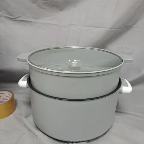HOMESMART ELECTRIC HOT POT & STEAMER – GREY
