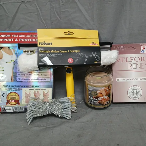 BOX OF APPROXIMATELY 10 ASSORTED HOUSEHOLD AND FASHION ITEMS IN VARIOUS STYLES, SIZES, AND COLOURS - COLLECTION ONLY