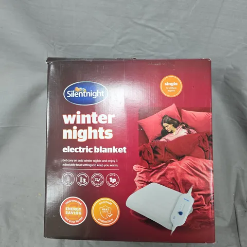 SILENTNIGHT WINTER NIGHTS ELECTRIC BLANKET - SINGLE 