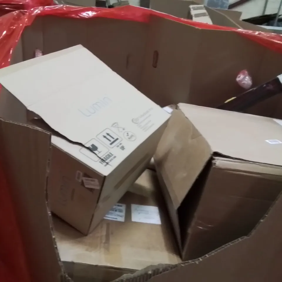 PALLET OF ASSORTED HOUSEHOLD GOODS AND PRODUCTS TO INCLUDE;CEILING FAN,TRAMPOLINE,RETRACTABLE SAFETY GATE