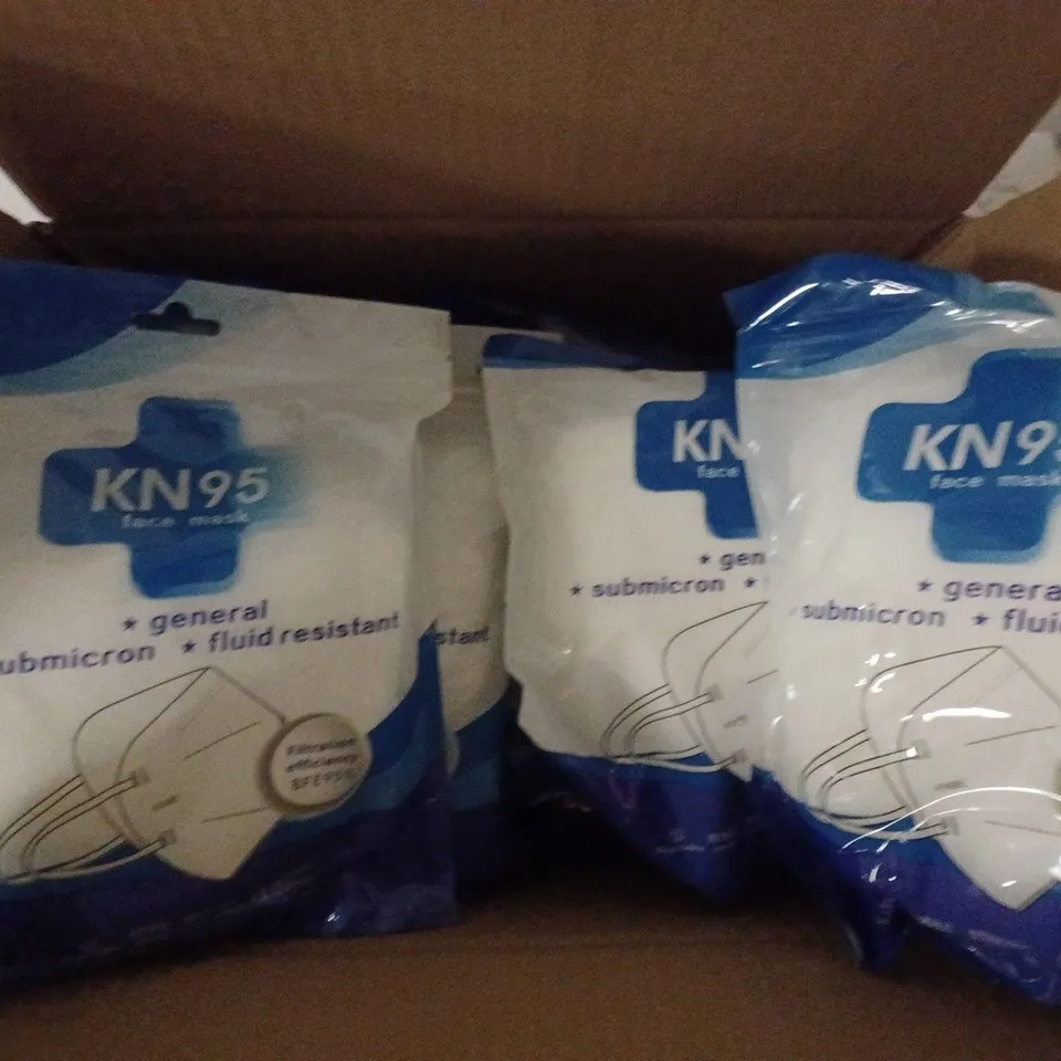 LOT OF 100 KN95 FACE MASKS