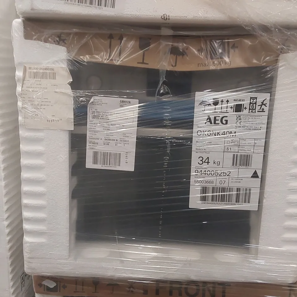 AEG OK6NK40M BUILT IN 6000 COMBIQUICK MICROWAVE AND BUILT-IN OVEN, STAINLESS STEEL