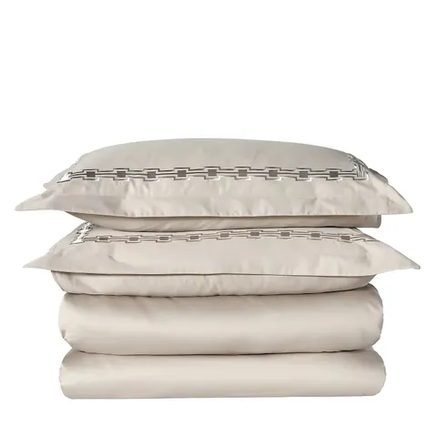 K BY KELLY HOPPEN 100% COTTON 400TC EMBROIDERED 6PC DUVET SET