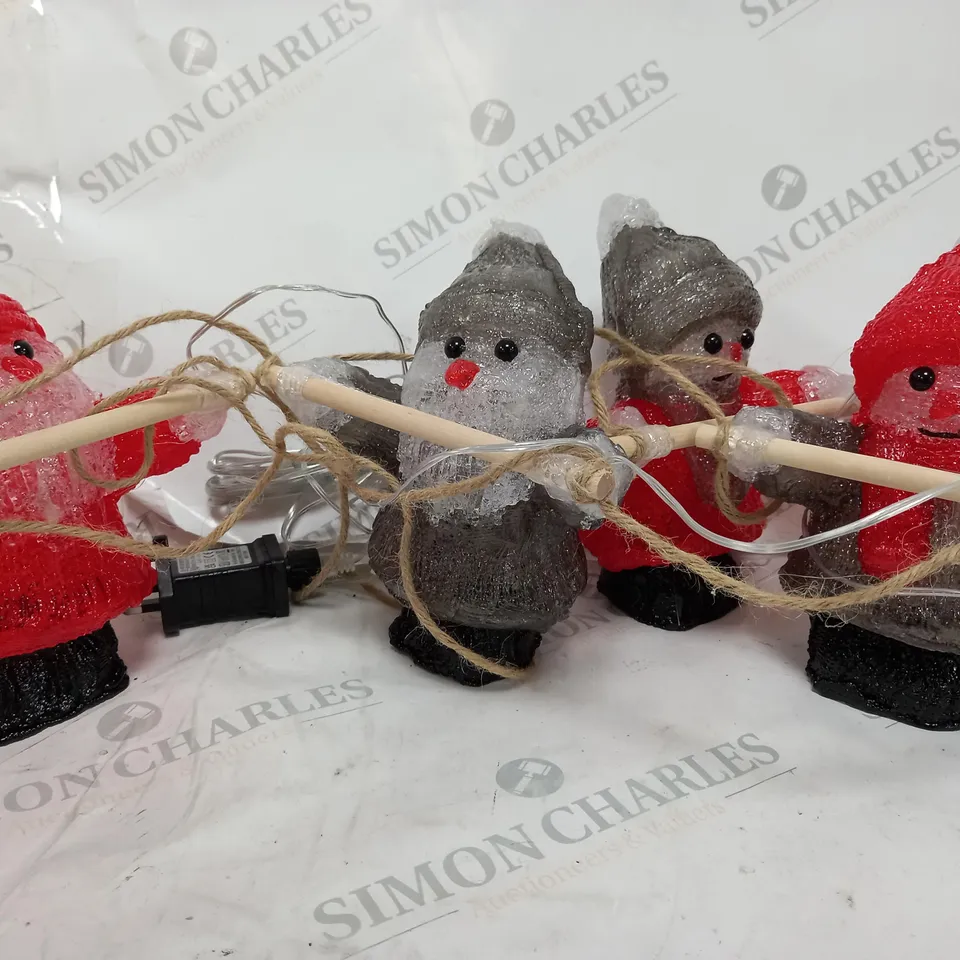 OUTDOOR ACRYLIC SANTAS CLIMBING