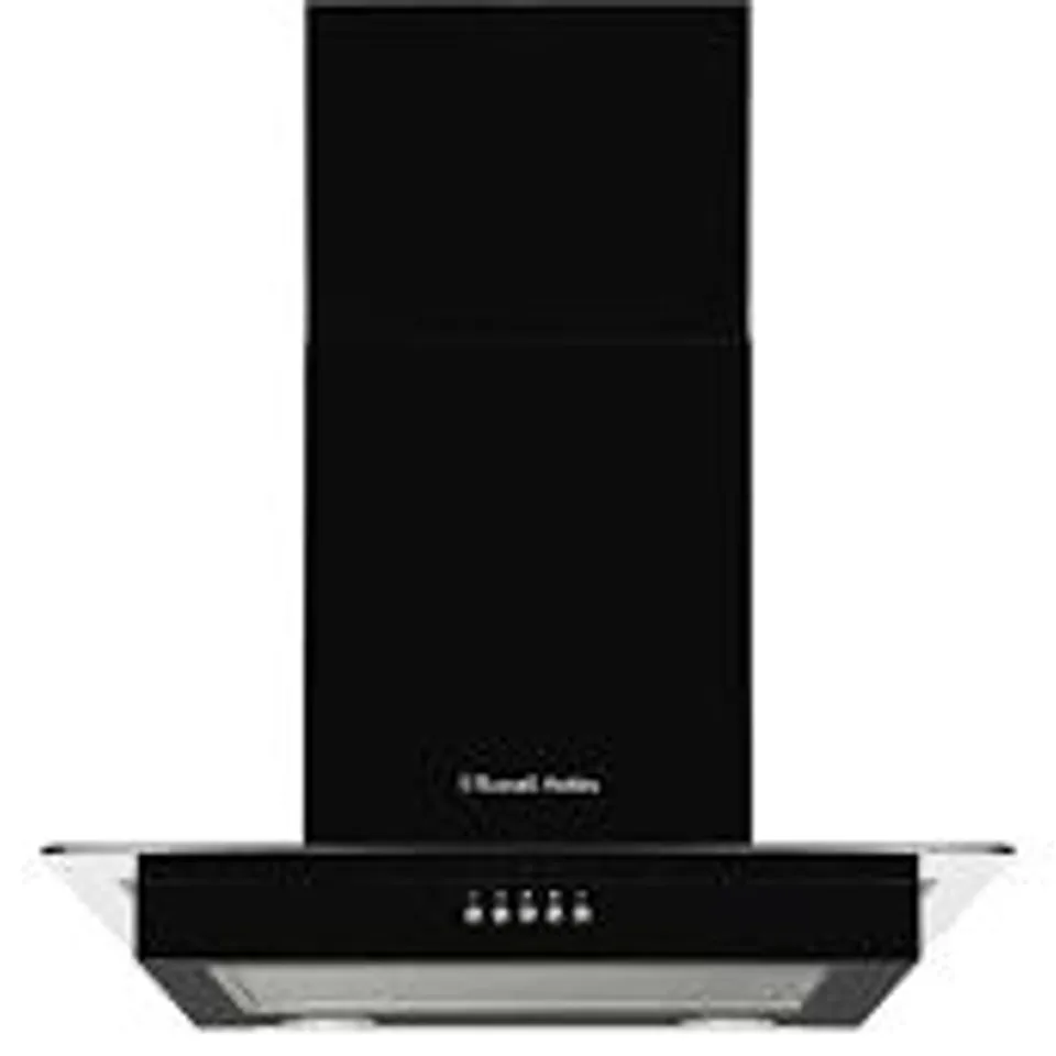  BOXED RUSSELL HOBBS RHFGCH601B CHIMNEY COOKER HOOD - BLACK