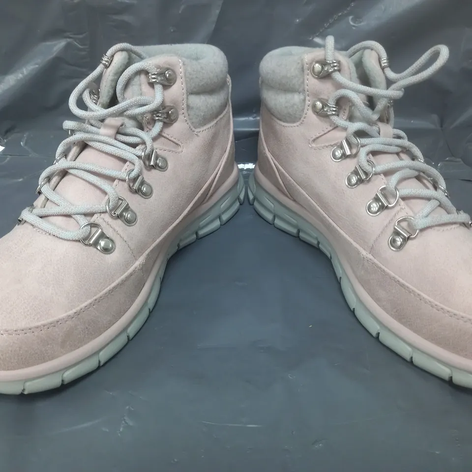 PAIR OF SKECHERS GO WALK TRAINERS IN PINK SIZE 4