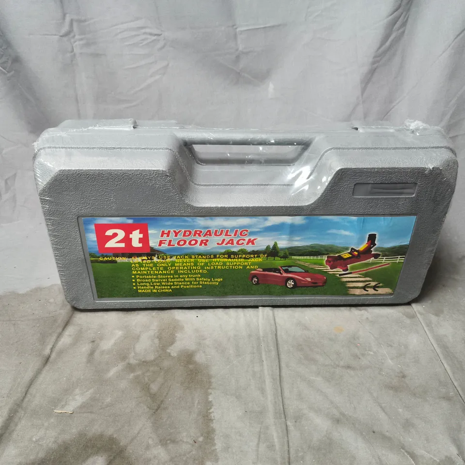 2T HYDRAULIC FLOOR JACK TOY IN CARRY CASE
