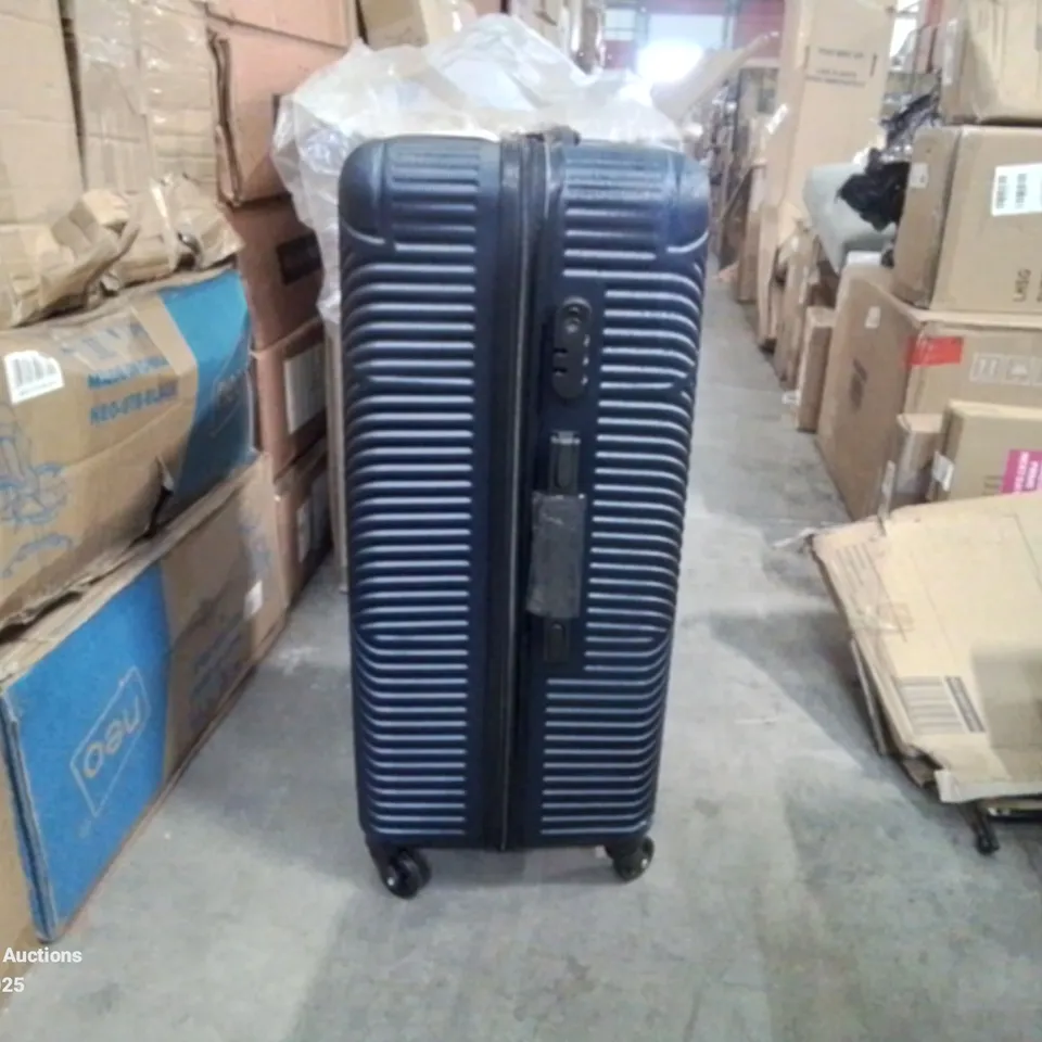 BOXED NEO BLUE HARD SHELL LUGGAGE SUITCASE