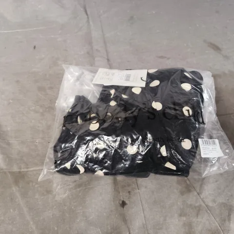 BAGGED NOBODYS CHILD NECK TIE DETAIL BLOUSE - SIZE 6 