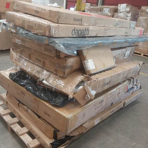 PALLET CONTAINING A LARGE QUANTITY OF ASSORTED DANETTI FURNITURE PARTS