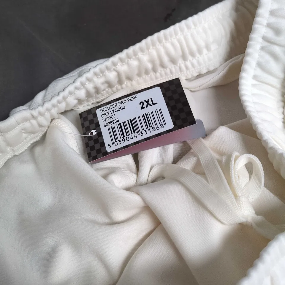 GRAY-NICOLLS IVORY CRICKET TROUSERS, SIZE 2XL