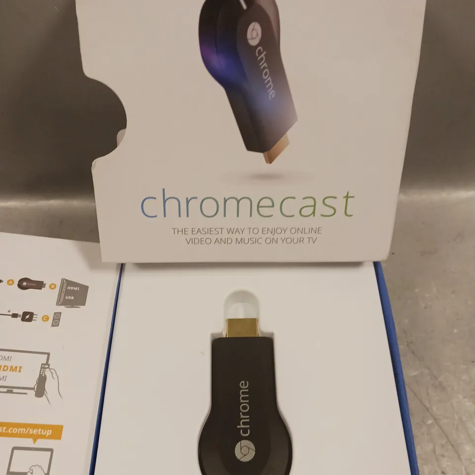 BOXED GOOGLE CHROMECAST DEVICE 