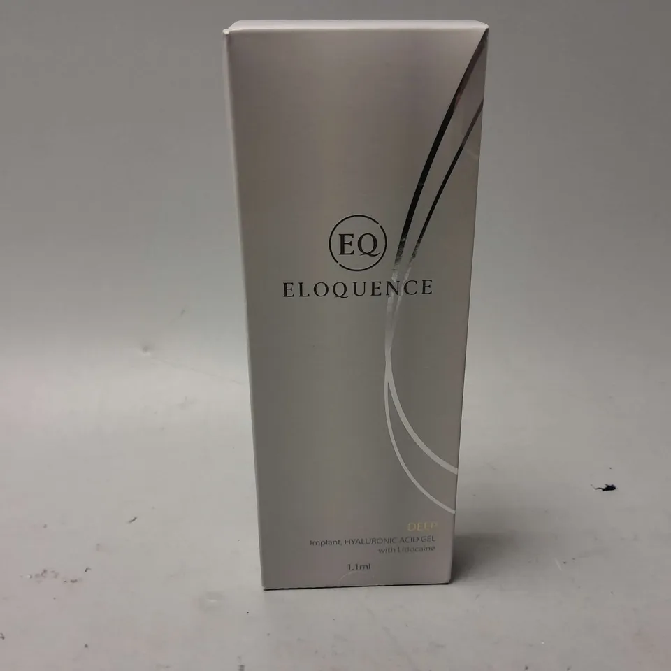 BOXED AND SEALED ELOQUENCE DEEP HYALURONIC ACID WITH LIDOCAINE (1.1ml)