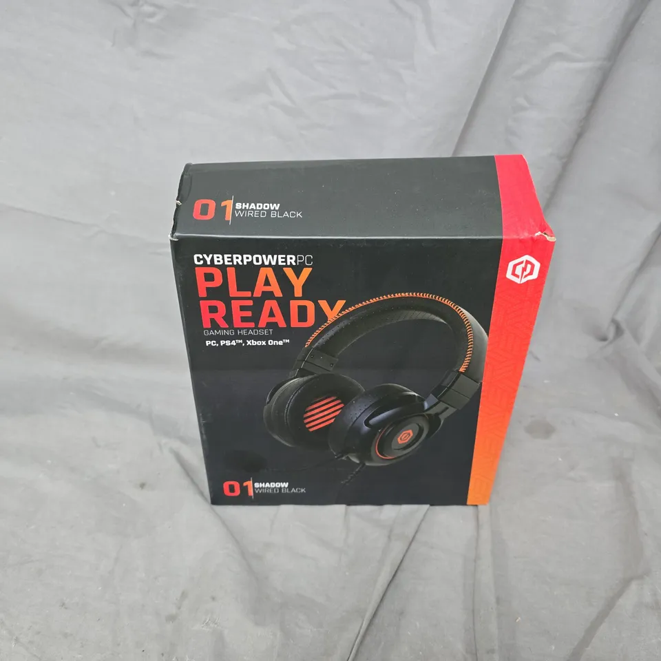 BOXED CYBERPOWER SHADOW WIRED BLACK HEADSET