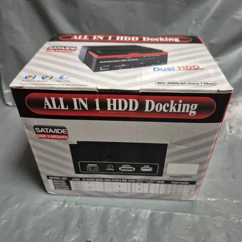 BOXED ALL IN 1 HDD DOCKING SATA/IDE USB 2.0 ESATA DUAL HDD