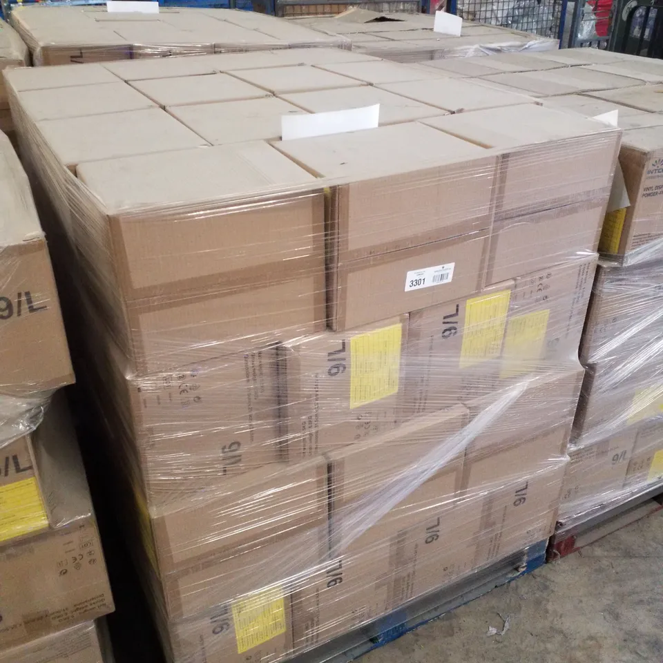 PALLET CONTAINING APPROXIMATELY 600 INTCO VINYL GLOVES 100PK LARGE