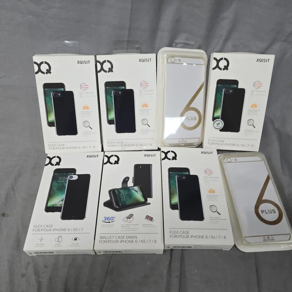 APPROXIMATELY 50 ASSORTED PHONE CASES FROM VARIOUS BRANDS AND IN VARIOUS STYLES FOR PHONES SUCH AS 6 PLUS, IPHONE 6/7, ETC - COLLECTION ONLY