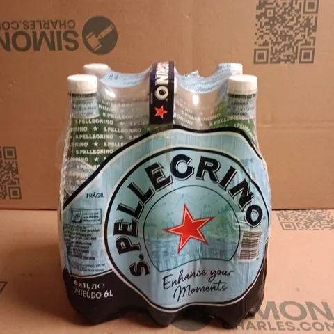 SAN PELLEGRINO SPARKLING WATER β 6 X 1L PACK