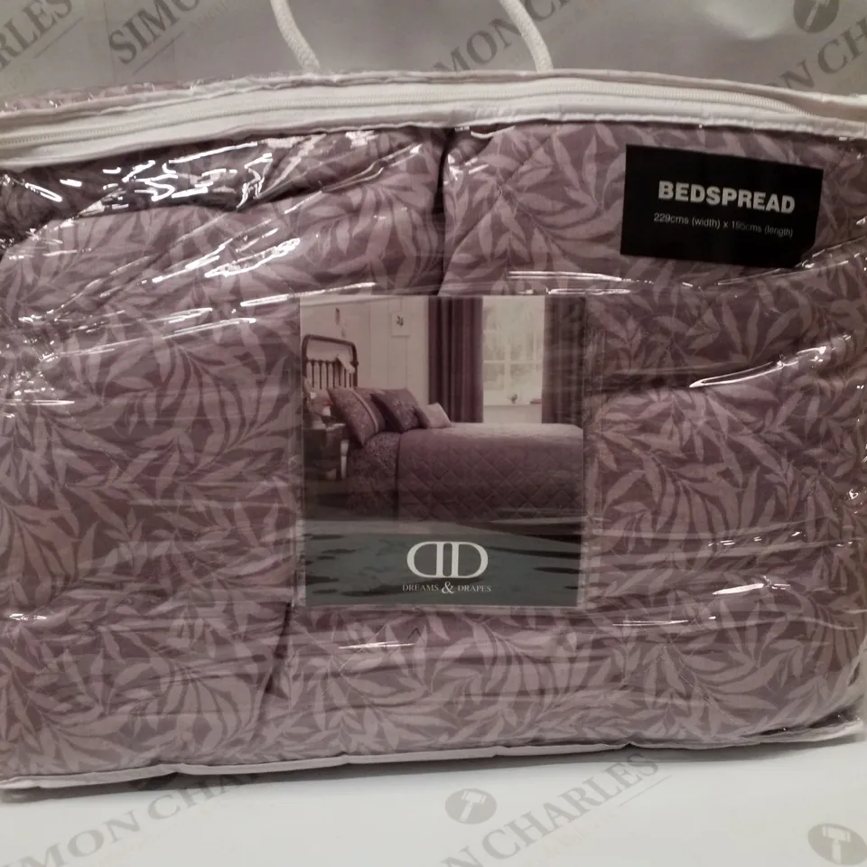 BRAND NEW DREAMS & DRAPES HANWORTH 195×229CM DUVET COVER SET - HEATHER PURPLE 