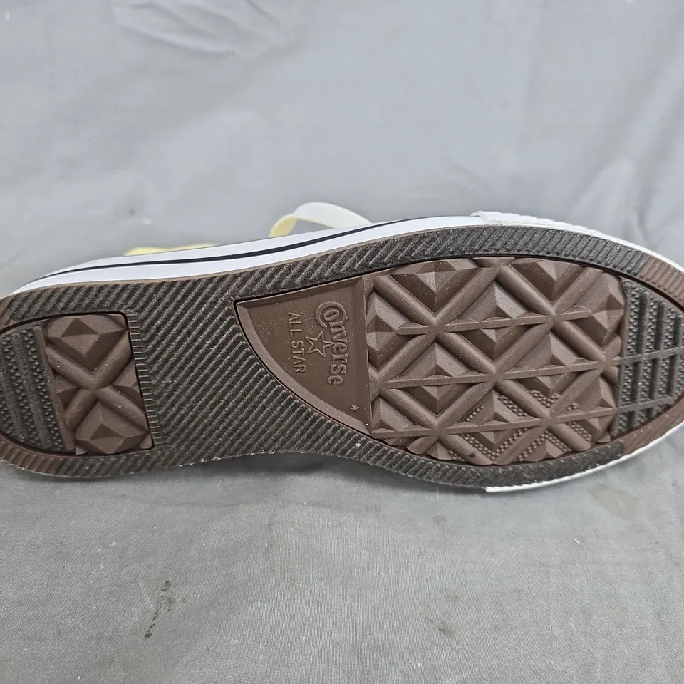 CONVERSE CHUCK TAYLOR ALL STAR HIGH-TOP SNEAKERS – YELLOW - UK SIZE 3.5