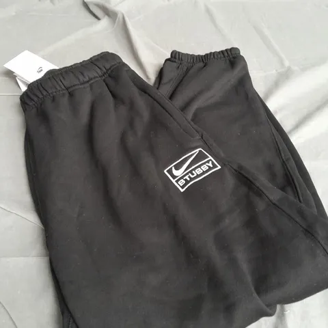 NIKE STUSSY BLACK JOGGERS SIZE M