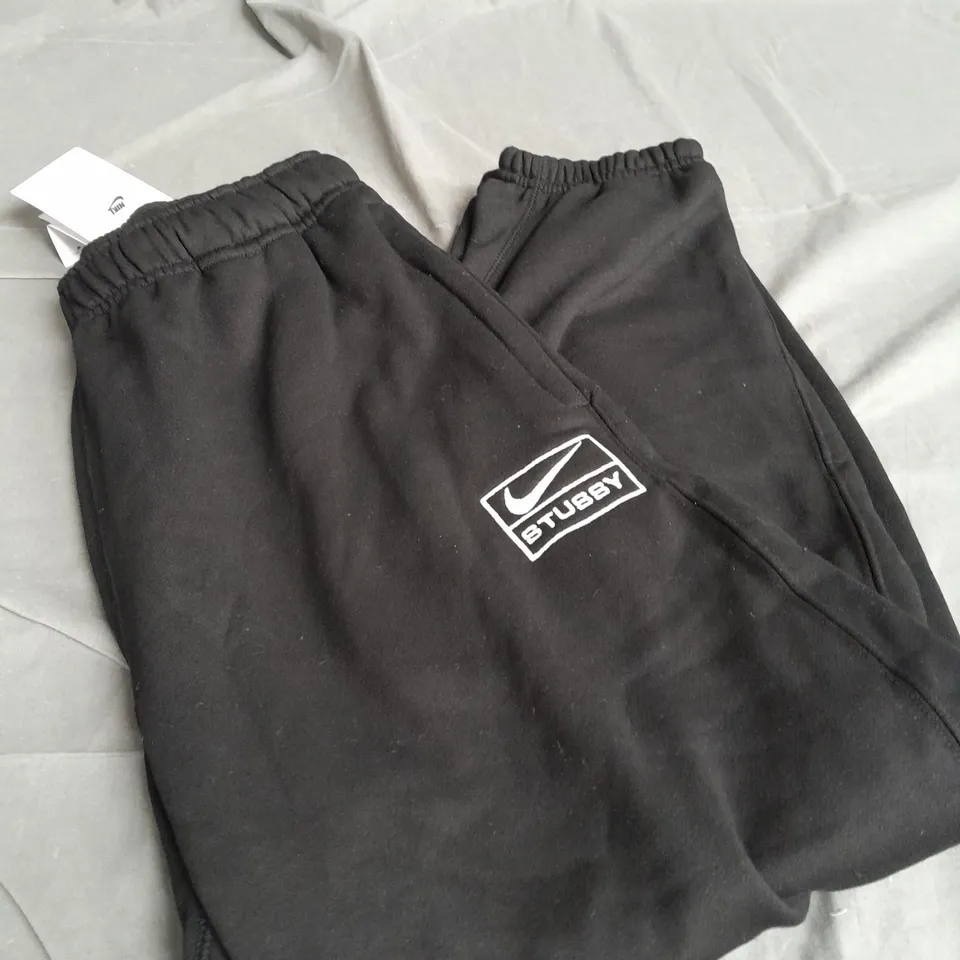 NIKE STUSSY BLACK JOGGERS SIZE M