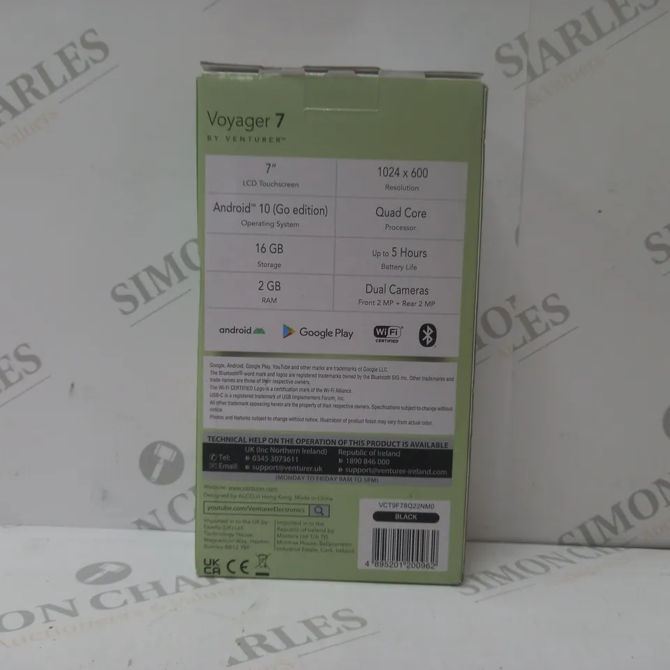 BRAND NEW BOXED VENTURER VOYAGER 7 TABLET - BLACK 