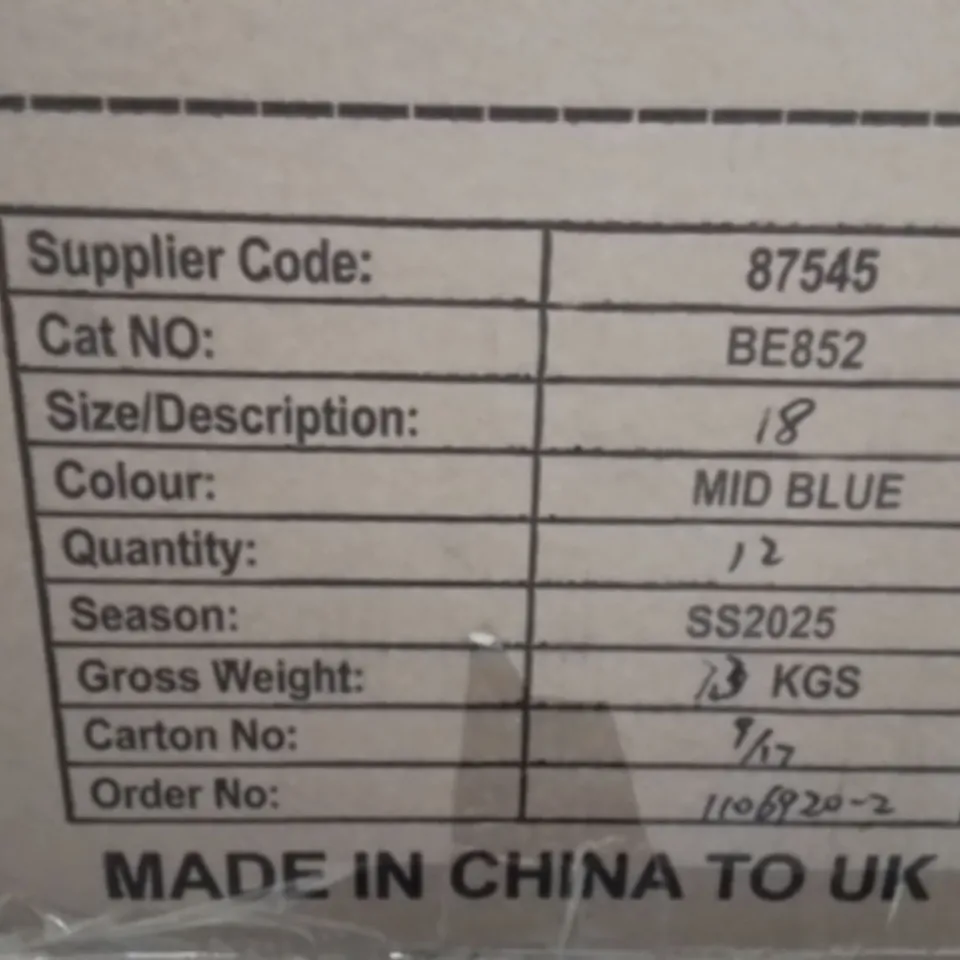 BOXED BRAND NEW APPROXIMATELY 12 SIMPLY BE DENIM SKIRT BLUE SIZE 18