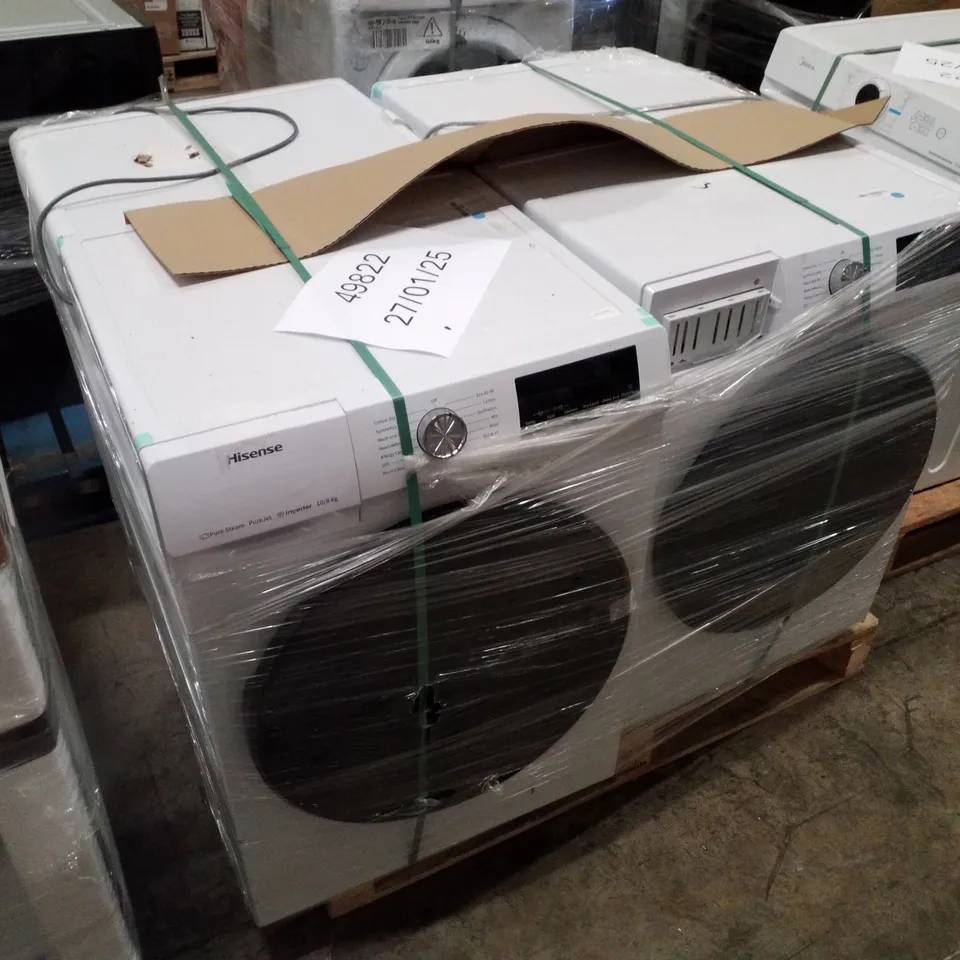 PALLET OF APPROXIMATELY 4 UNPROCESSED RAW RETURN WHITE GOODS TO INCLUDE;