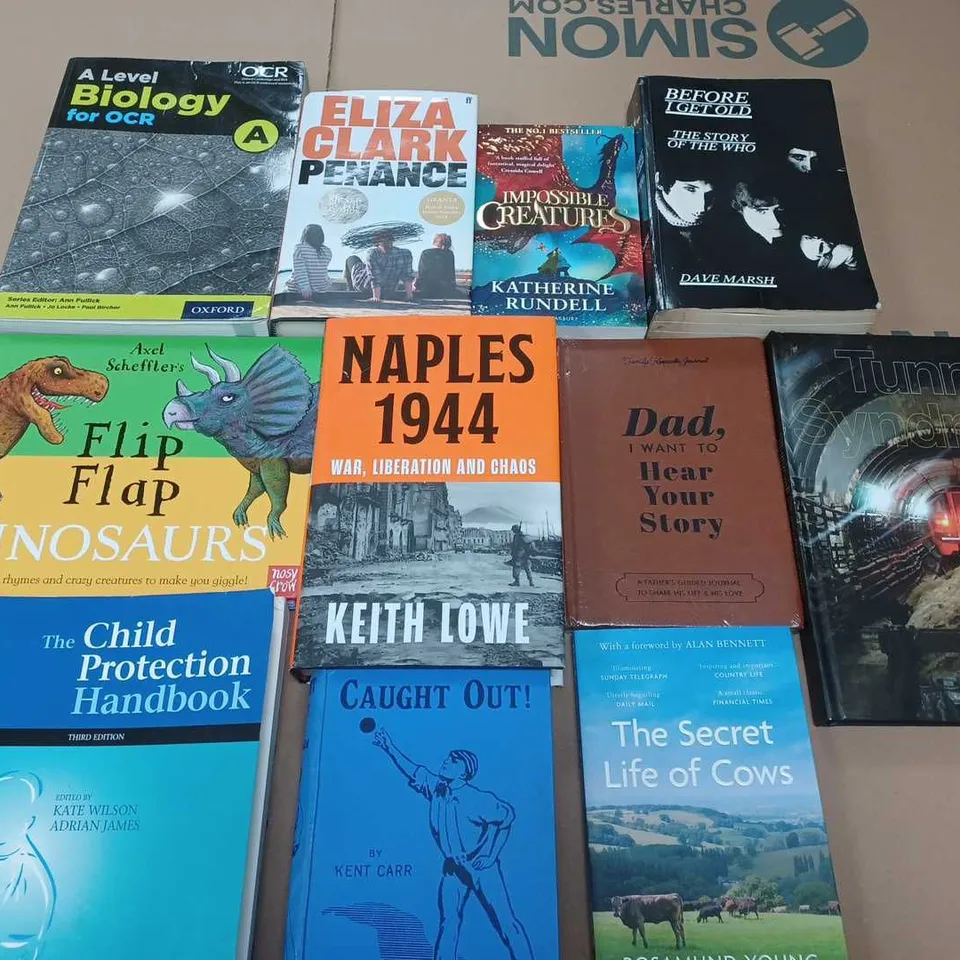 LARGE QUANTITY OF ASSORTED BOOK TO INCLUDE FICTION & NON FICTION - COLLECTION ONLY