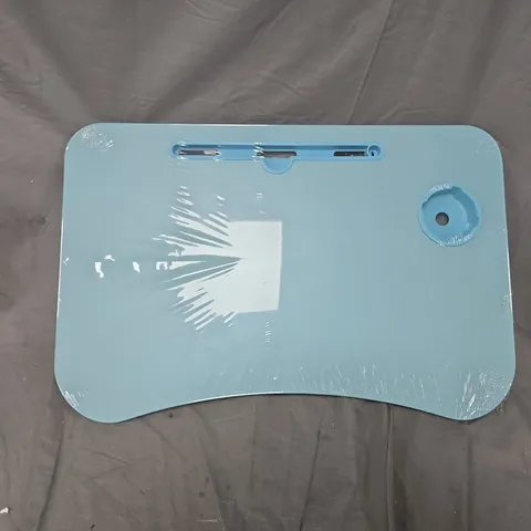 SEALED FOLD OUT DINNER TRAY IN BLUE