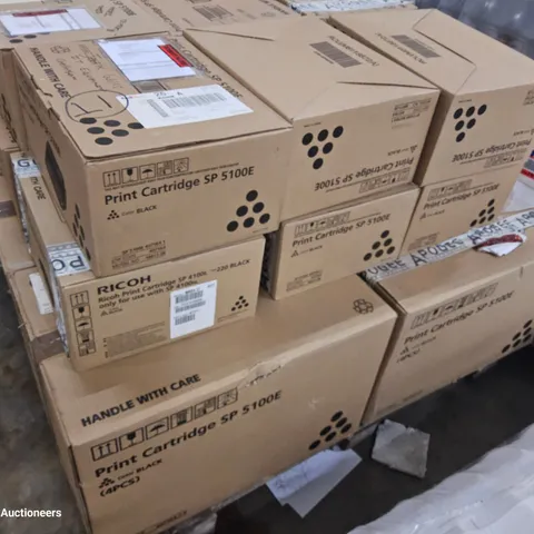 PALLET OF BOXED RICOH PRINTER CARTRIDGES, SP5100E (APPROXIMATELY 36)