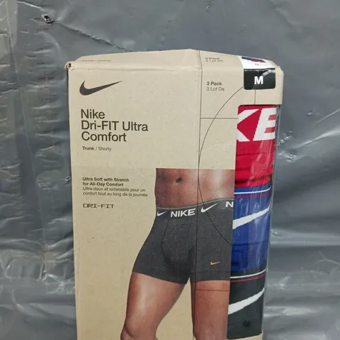 NIKE MEN'S ULTRA COMFORT DRI-FIT BOXERS (3 PACK) SIZE M 