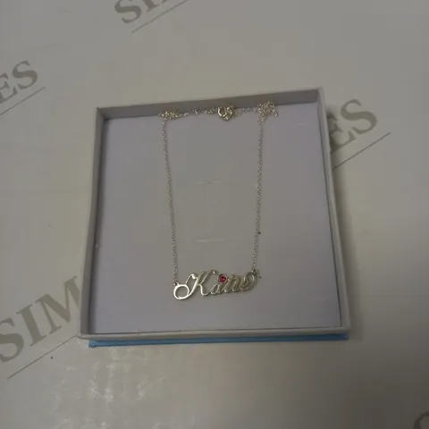 STERLING SILVER ITALIC PERSONALISED NECKLACE