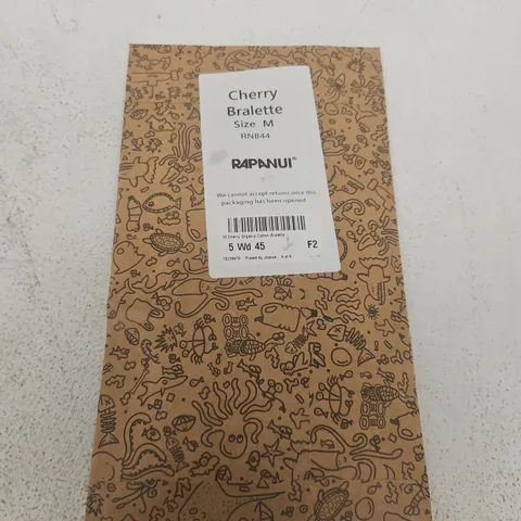 RAPANUI CHERRY BRALETTE – ORGANIC COTTON – SIZE M