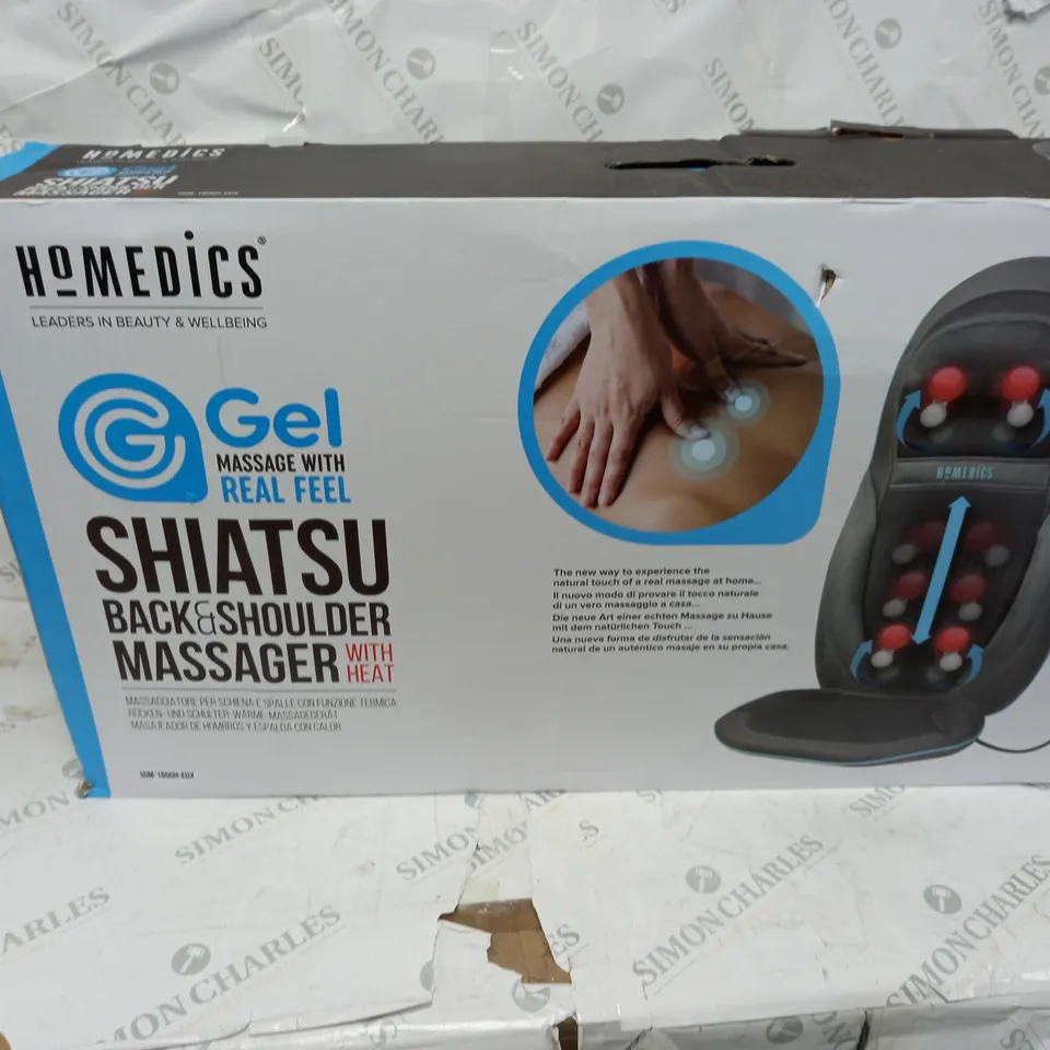 BOXED HOMEDICS SHIATSU BACK AND SHOULDER MASSAGER SGM-1600H-EUX
