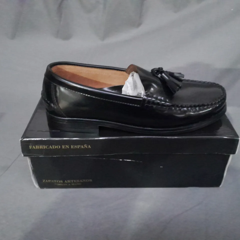 MEN'S GENUINE LEATHER TASSEL LOAFERS SMART SHOES SIZE 42