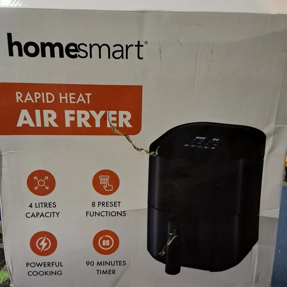 HOMESTART RAPID HEAT 4L AIR FRYER - BLACK