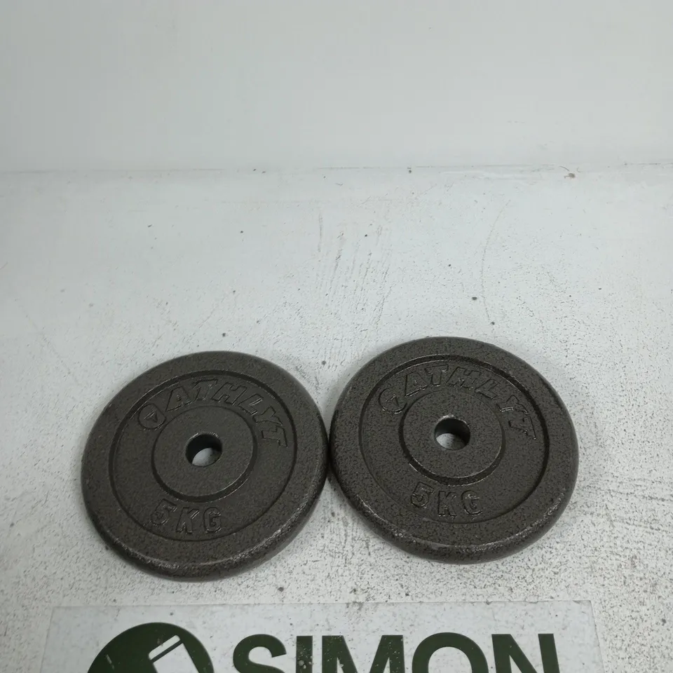 ATHLYT PAIR OF 5 KG WEIGHT PLATES