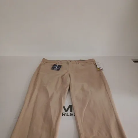 ANNA MONTANA WELLNESS STRETCH JEANS ANGELIKA SLIM FIT BEIGE UK 16 TAGGED