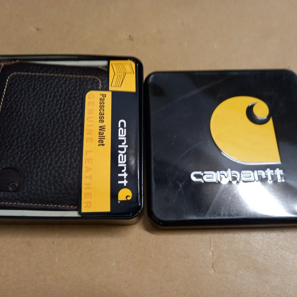 BOXED CARHARTT BROWN LEATHER WALLET