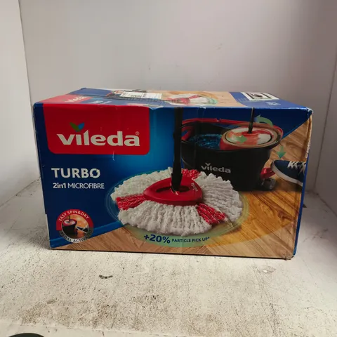 BOXED VILEDA TURBO 2IN1 MICROFIBRE MOP & BUCKET