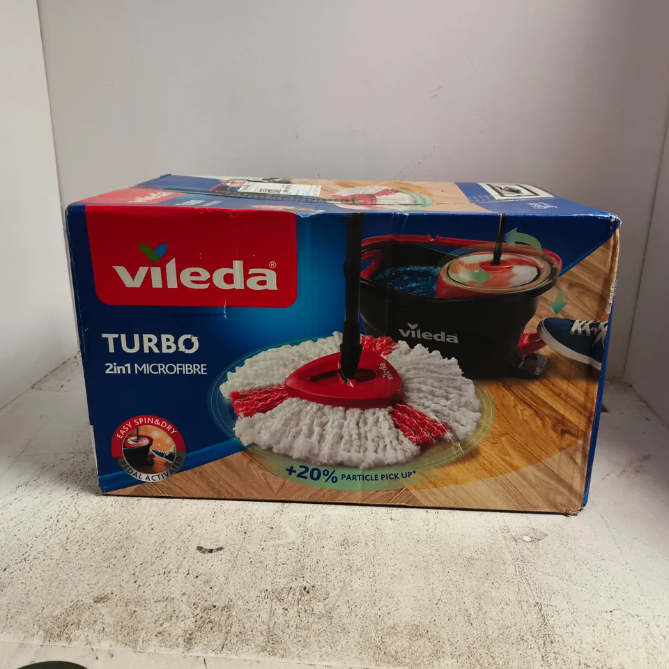 BOXED VILEDA TURBO 2IN1 MICROFIBRE MOP & BUCKET