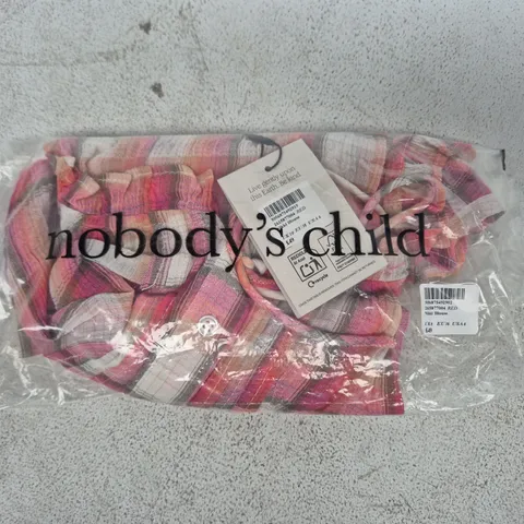 BAGGED NOBODY'S CHILD NIKKI BLOUSE IN RED SIZE UK 10