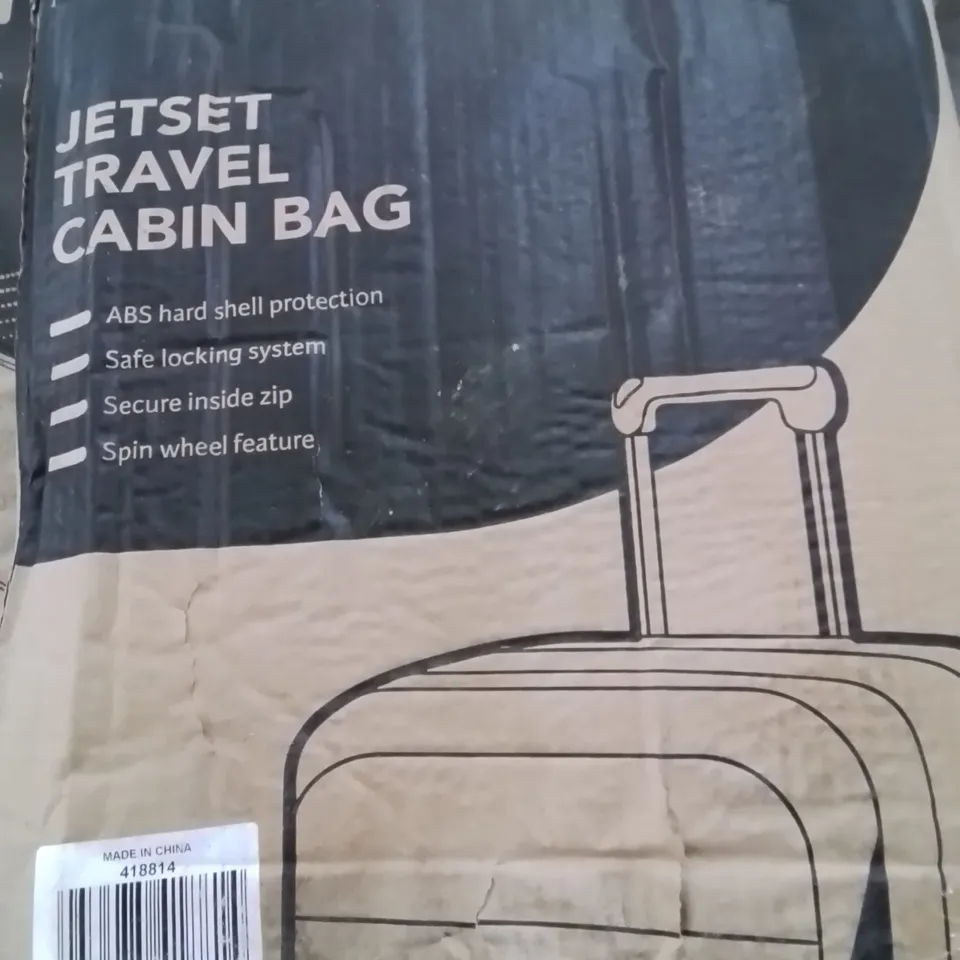 BOXED LIGHTWEIGHT TRAVEL LUGGAGE SUITCASE (COLOURS VARY)