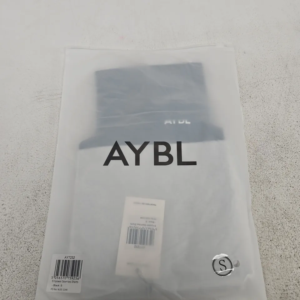 BAGGED AYBL EMPOWER SEAMLESS SHORTS – BLACK, UK S
