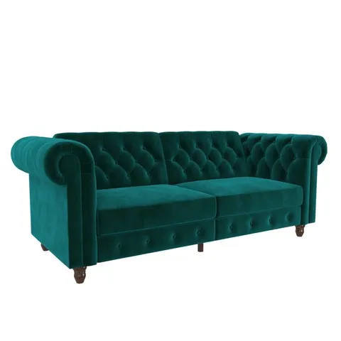 BOXED DIMMITT 3 SEATER CHESTERFIELD SOFA BED (2 BOXES)