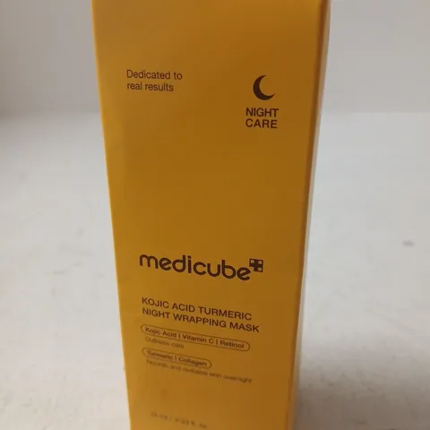 SEALED MEDICUBE KOJIC ACID TURMERIC NIGHT WRAPPING MASK 75ML