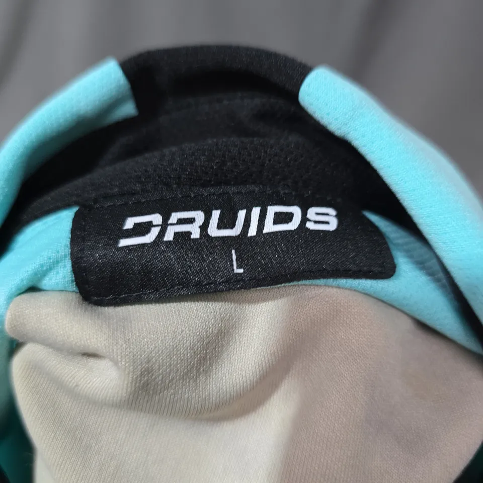 DRUIDS TURQUOISE POLO SHIRT - MEN'S, SIZE L