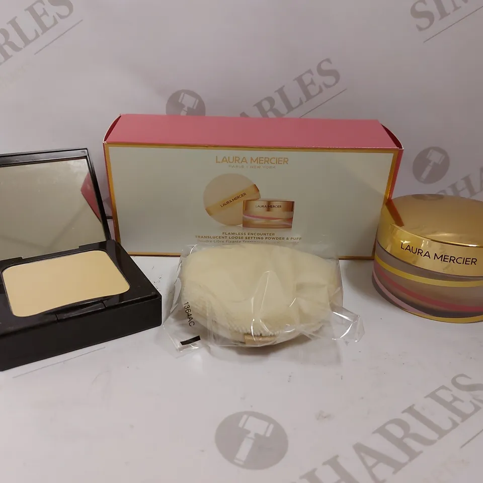 2 LAURA MERCIER ITEMS TO INCLUDE PRESSED SETTING POWDER AND LOOSE SETTING POWDER